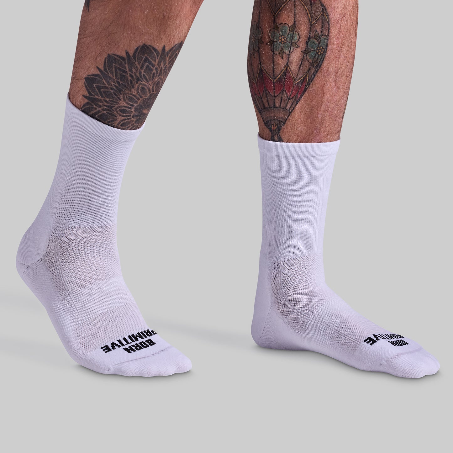 Performance Crew Sock 2-Pack (Black/White)