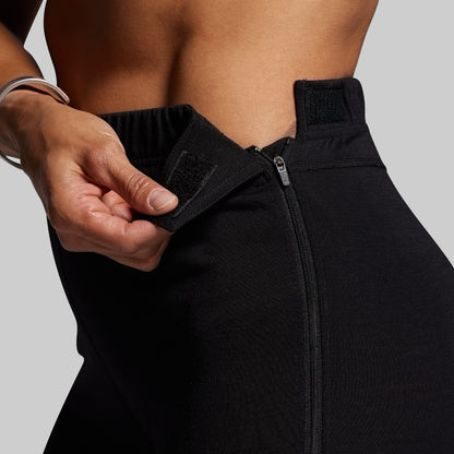 Women's Ridgeline Merino Full Zip Bottom 165 (Black)