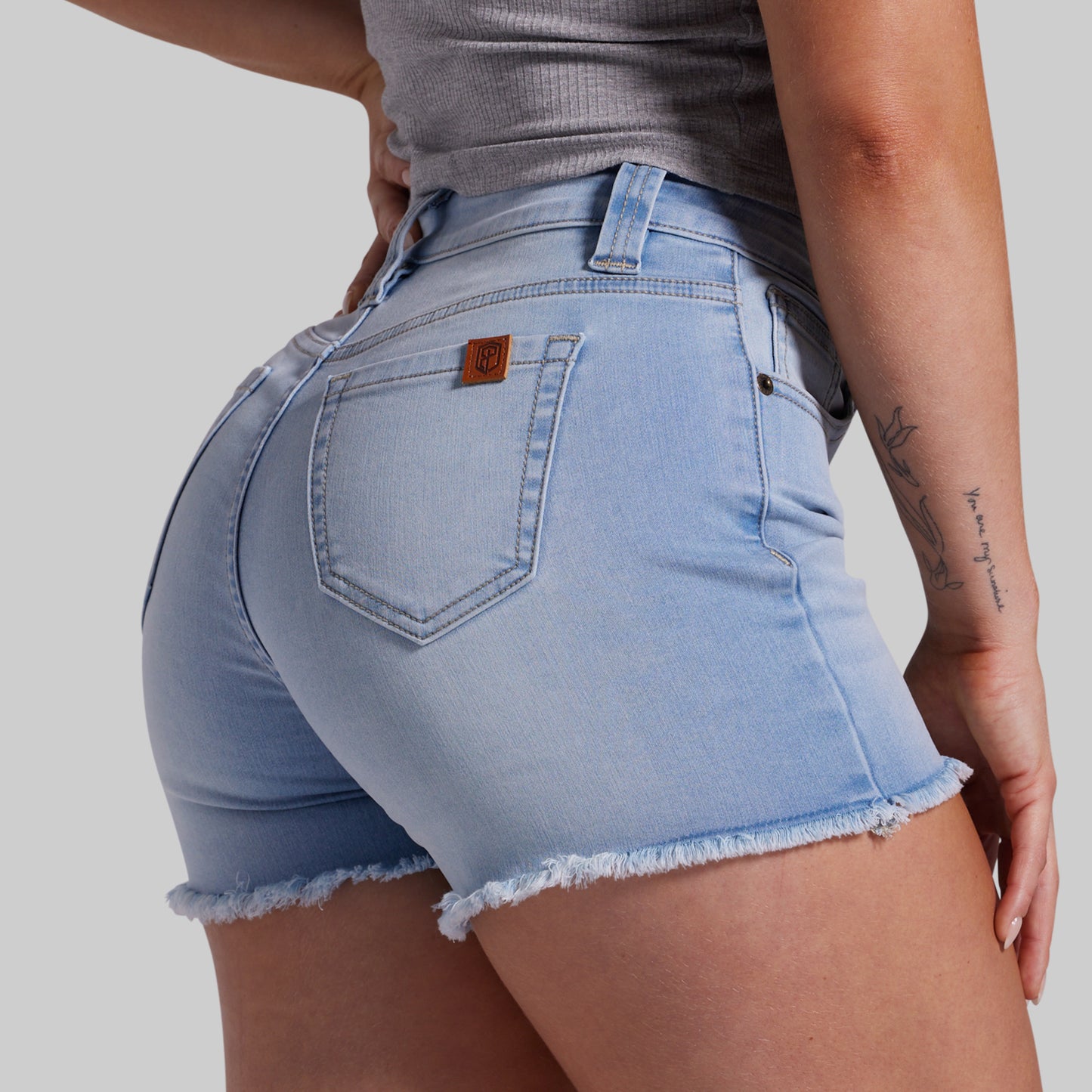 FLEX Stretchy Jean Short (Light Fade Wash)