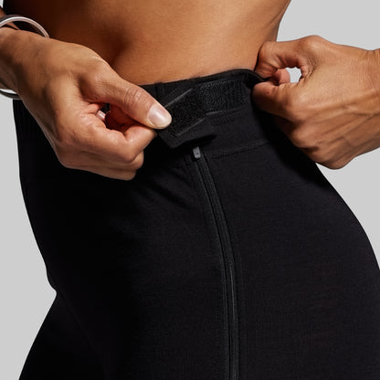 Women's Ridgeline Merino Full Zip Bottom 165 (Black)