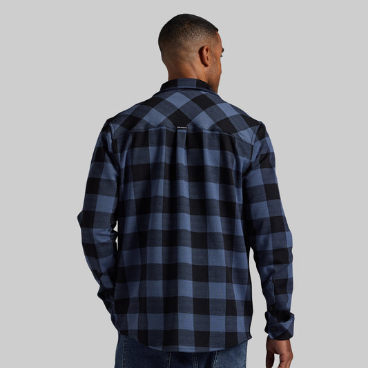 Woodsman Stretchy Flannel (Midnight Check)
