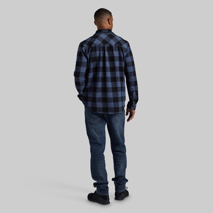 Woodsman Stretchy Flannel (Midnight Check)