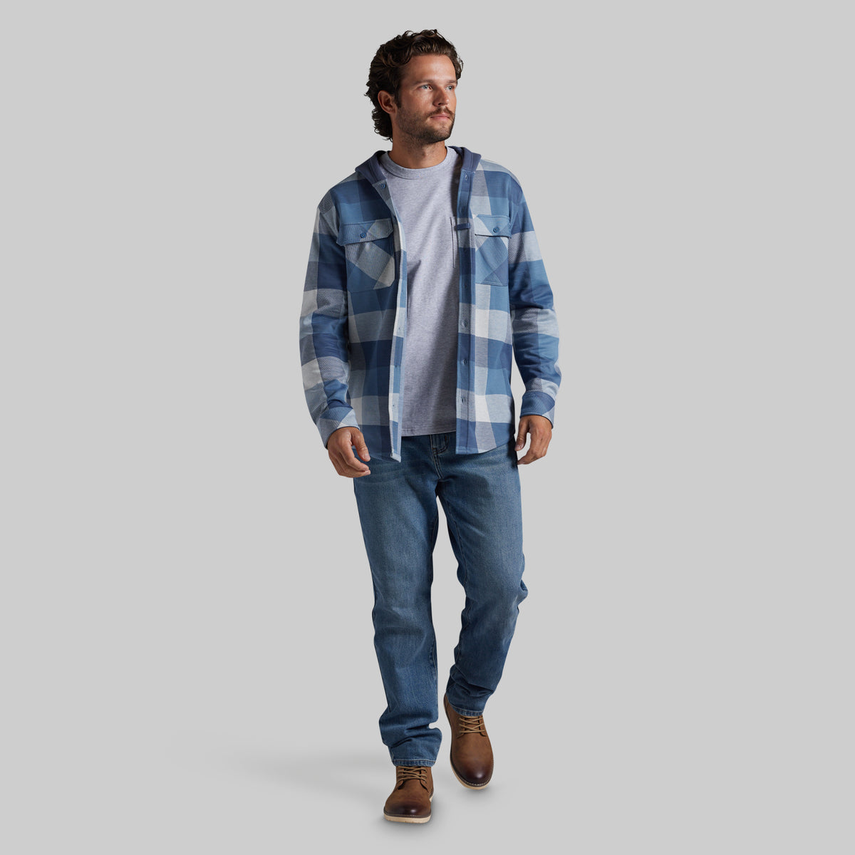 Hooded Woodsman Stretchy Flannel (Harrison)