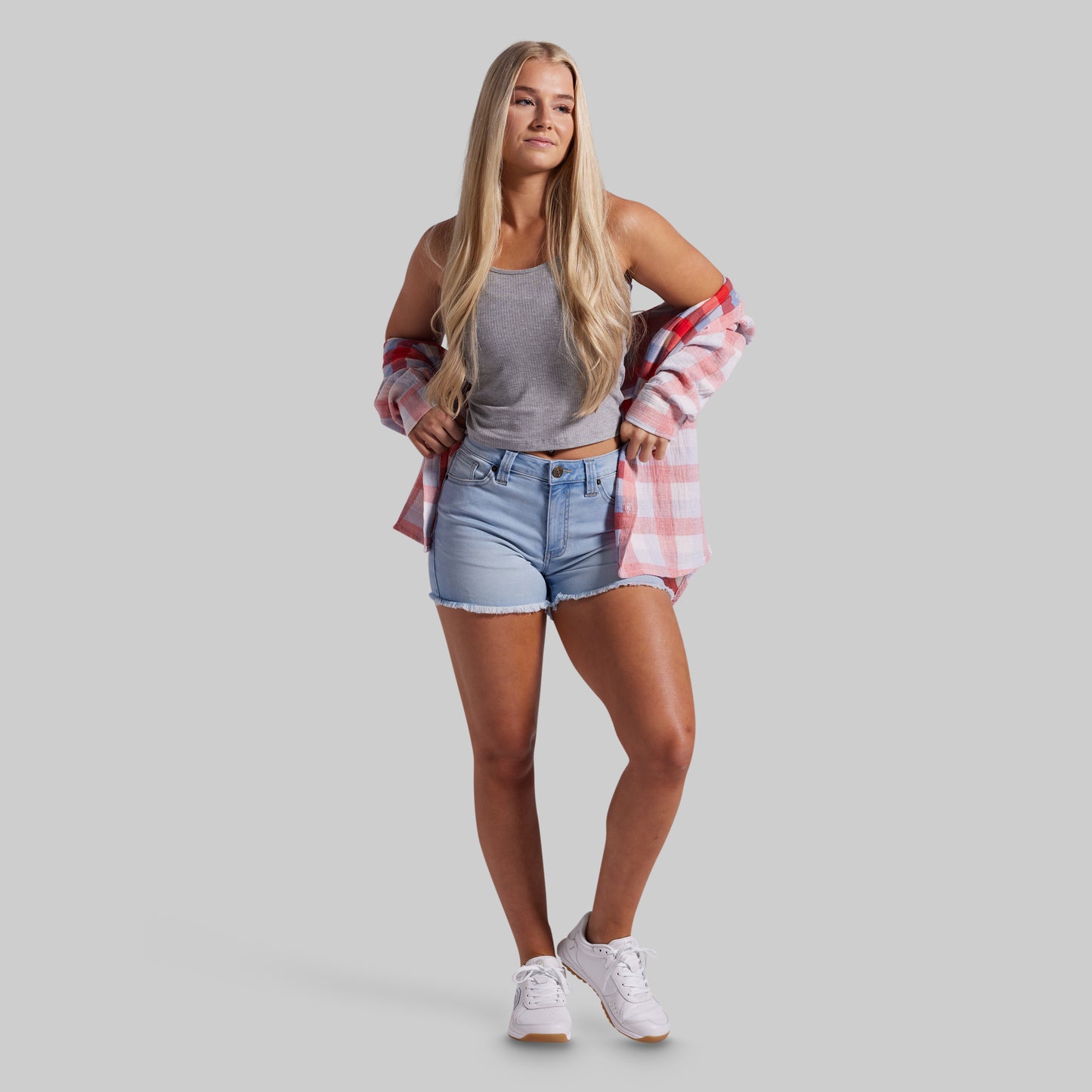 FLEX Stretchy Jean Short (Light Fade Wash)