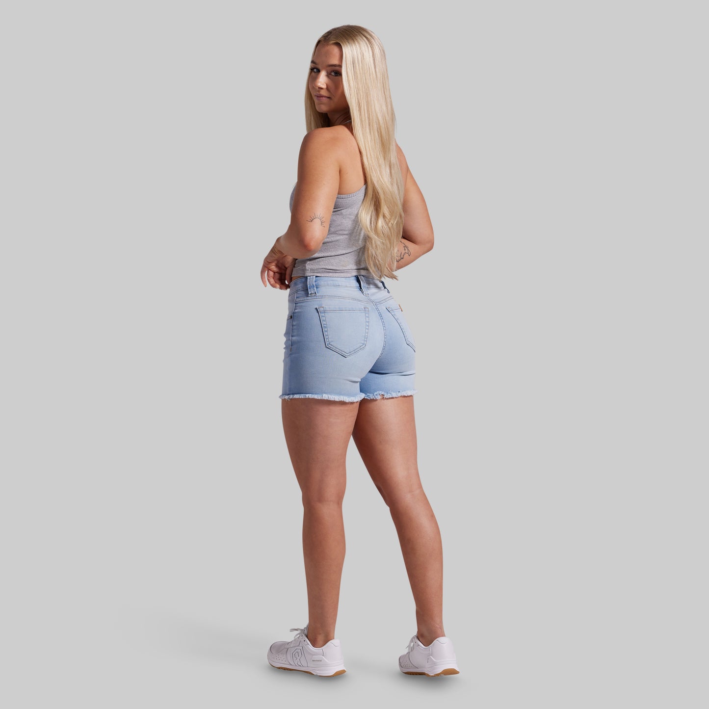 FLEX Stretchy Jean Short (Light Fade Wash)