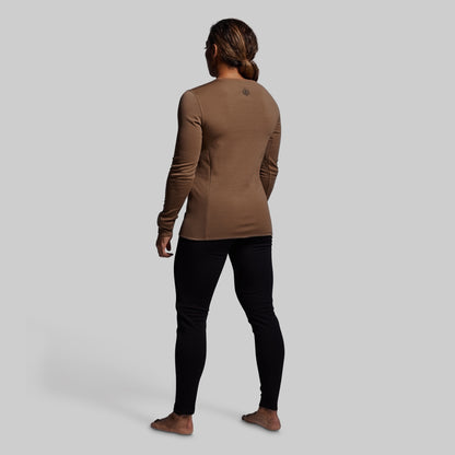 Women's Ridgeline Merino Thermal Top 240 (Coyote Brown)