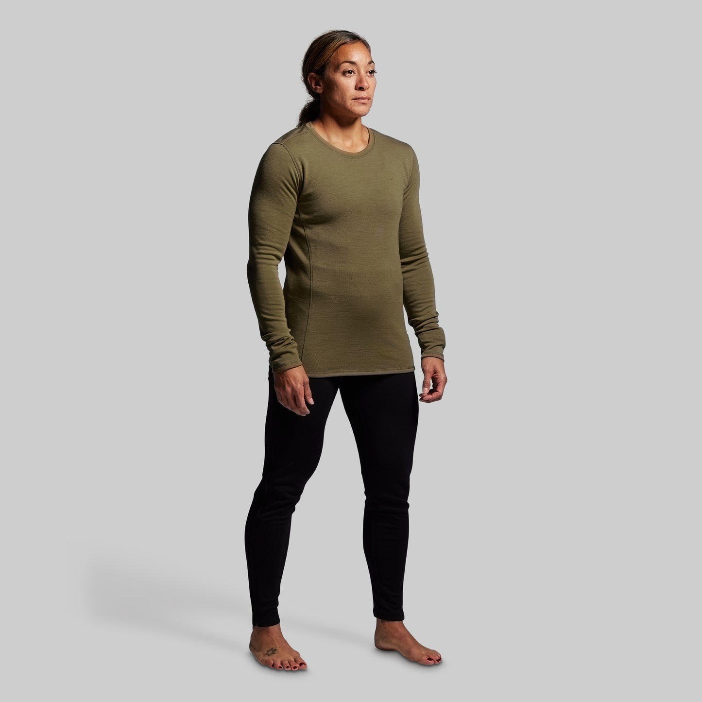 Women's Ridgeline Merino Thermal Top 165 (OD Green)