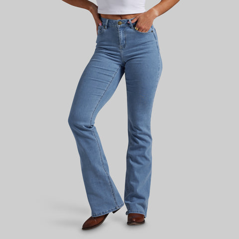 FLEX Stretchy Mid-Rise Boot Cut Jean (Mirage)