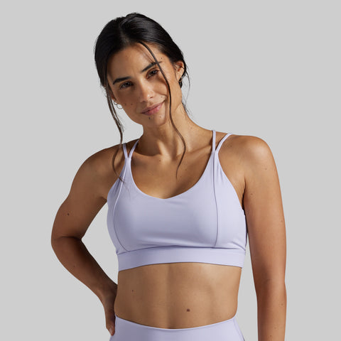 Exhale Sports Bra (Lavender Blue)