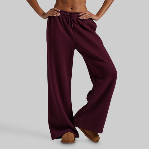 Cozy Fleece Wide Leg Sweatpant (Bewitched)