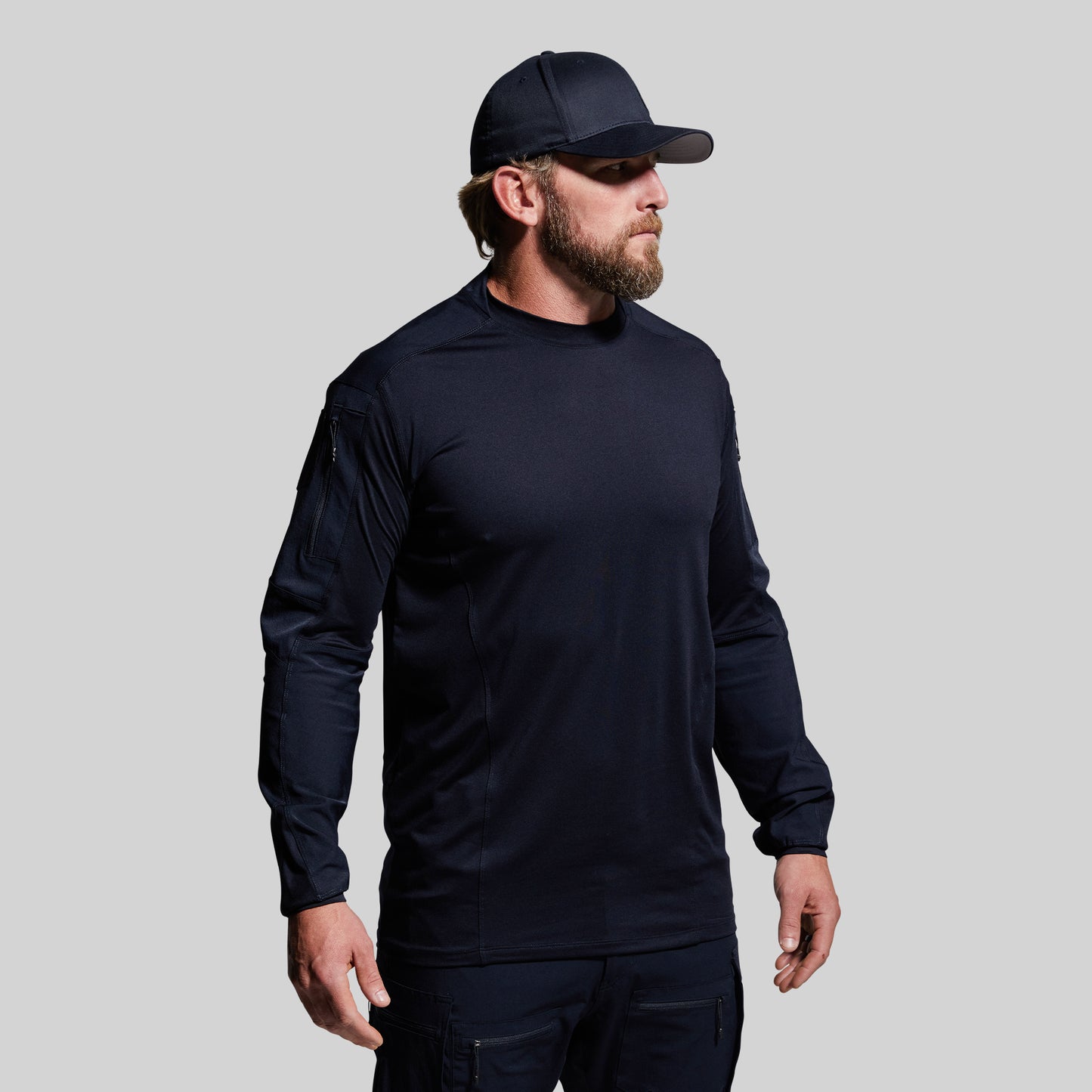 Long Sleeve Op Top (Police Blue)