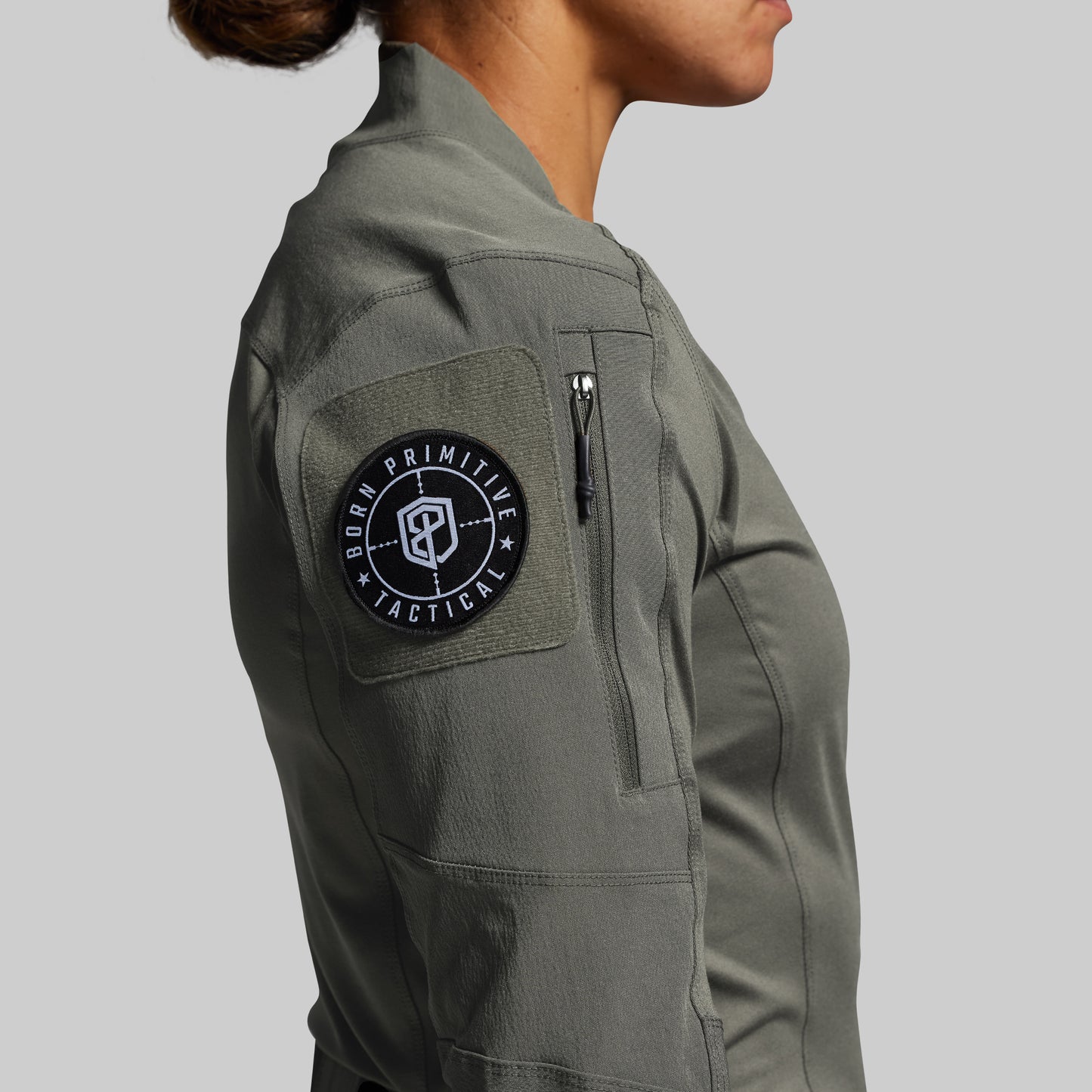 Women's Long Sleeve Op Top (Ranger Green)