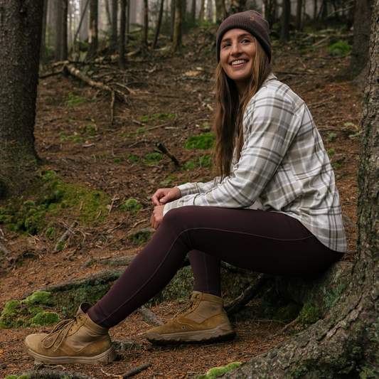Fleece Lined Legging (Chocolate Plum)