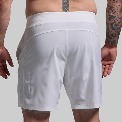 Versatile Short w/ Compression 7" (White)