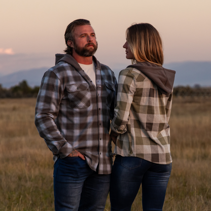 Hooded Woodsman Stretchy Flannel (Mountain High)