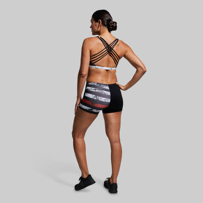 Double Take Original Booty Short (Thin Red Line)