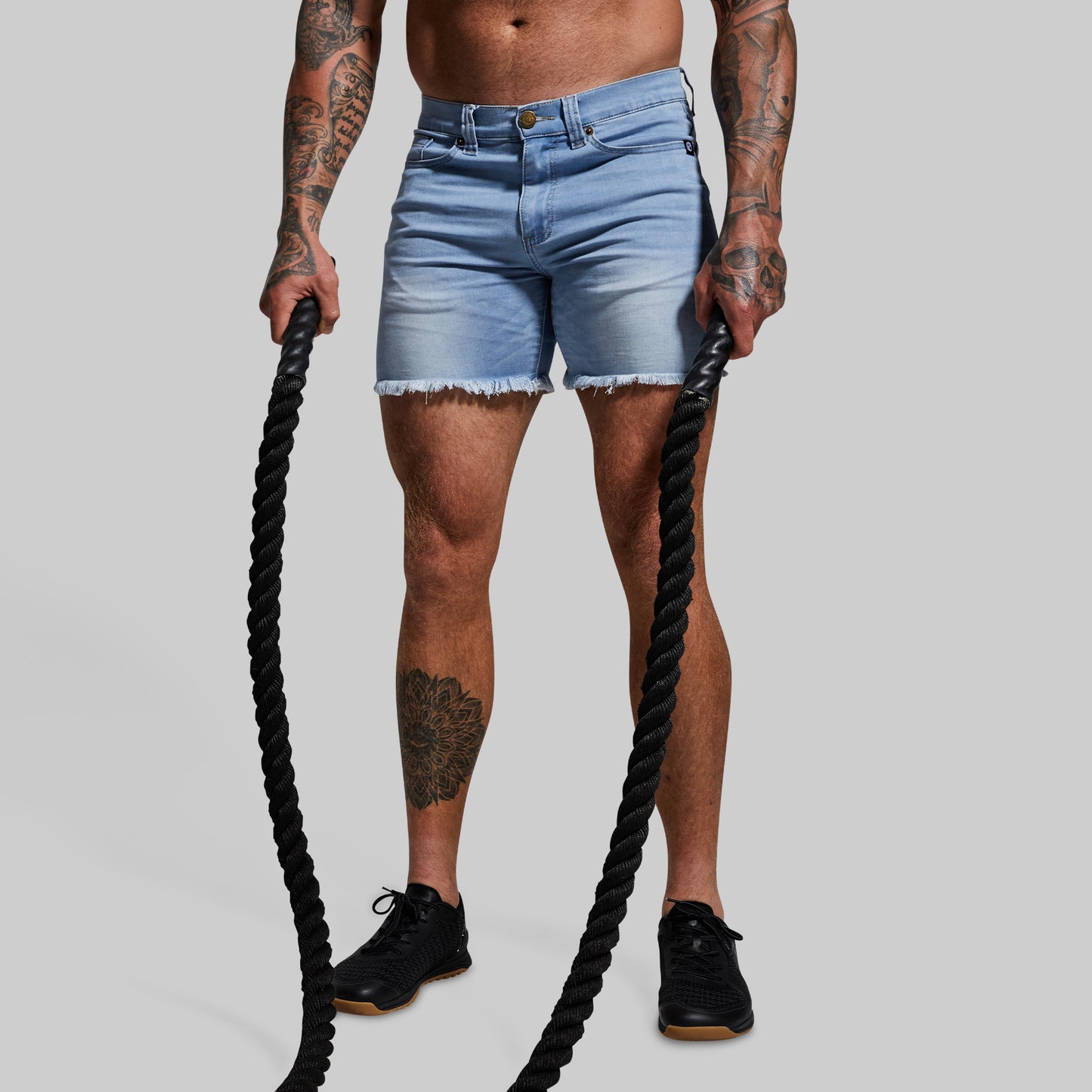 FLEX Stretchy Jort 6" (Light Wash)
