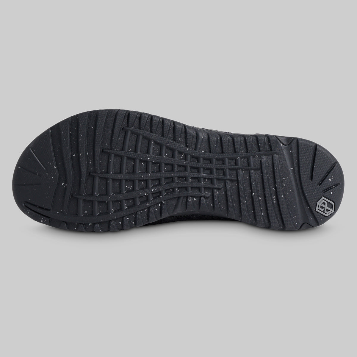 Black rubber outsole of the women's 9/11 Savage 1 training shoe