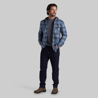 Hooded Woodsman Stretchy Flannel (Overcast)