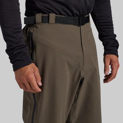 Integrated belt on Ranger Green Mission FLEX Rain Pant 2.0