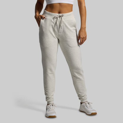 Women's Unmatched Jogger Set (Heather White)