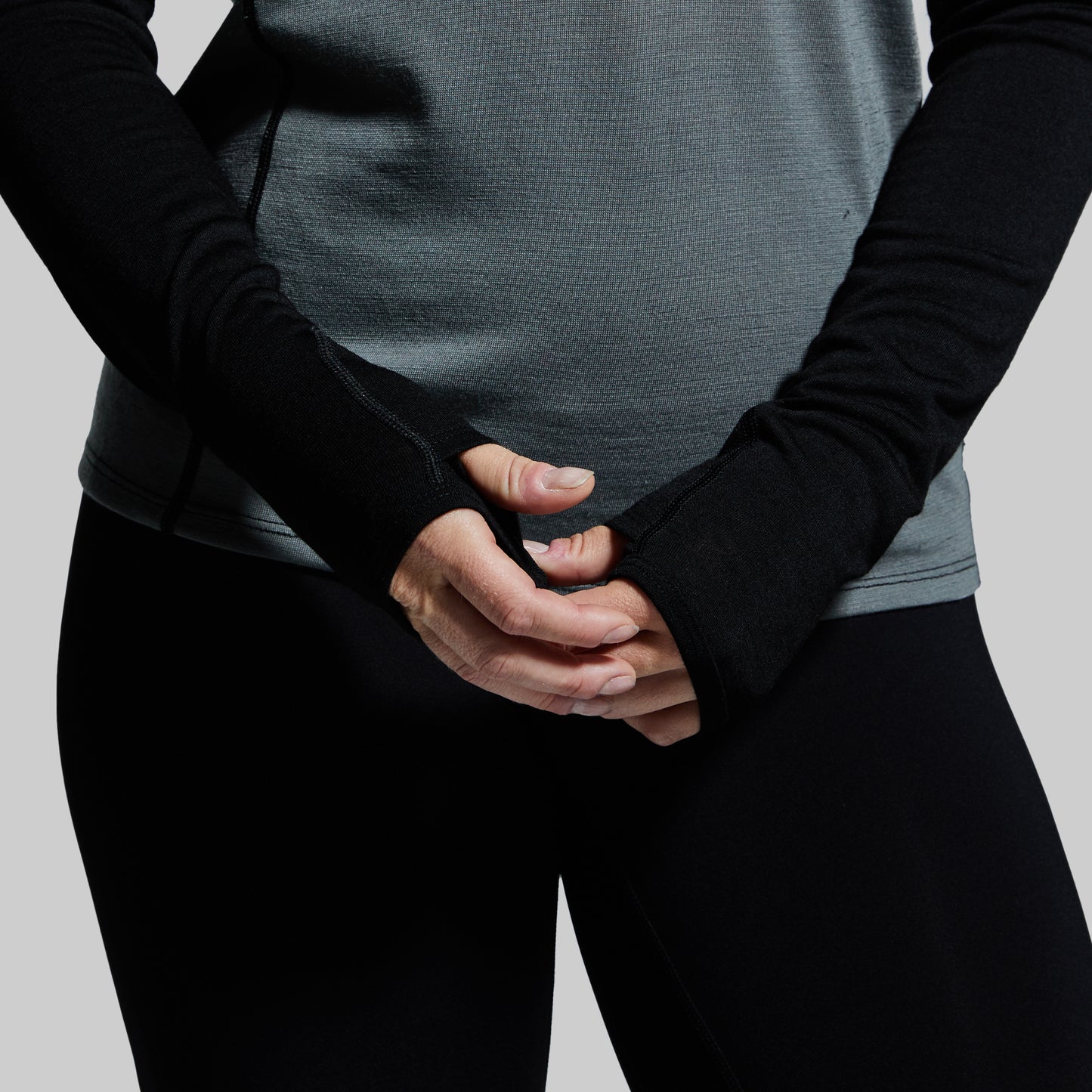 Women's Ridgeline Half Zip Hoodie (Black)