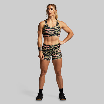 Double Take Booty Short (Pink Jungle Tiger)