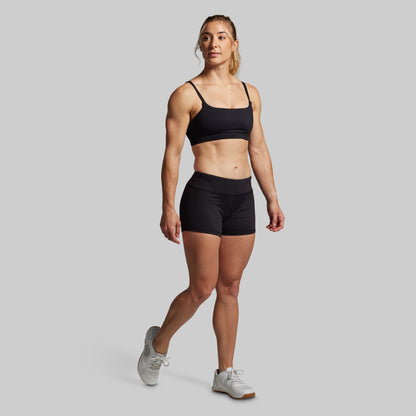 Double Take Booty Short Set (Black)